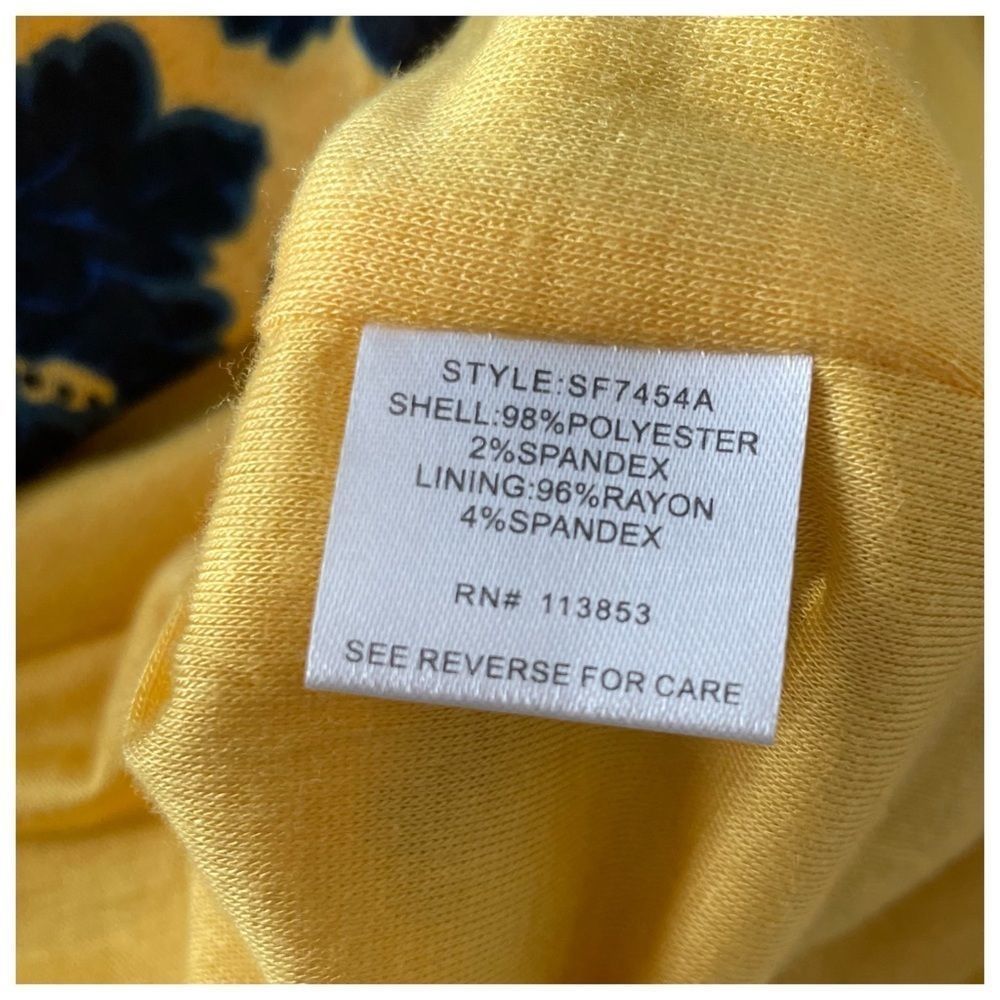 41 HAWTHORN Yellow/Blue Oh My Darling Brixon Ivy Pencil Skirt M - Picture 5 of 7